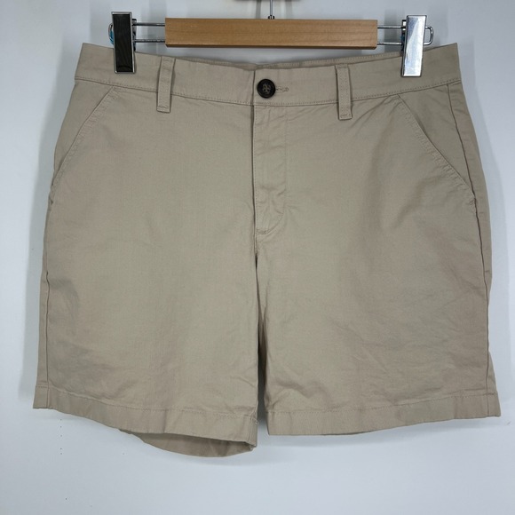 Chubbies Khakinators Flat Front Twill Chino Shorts Mens Size 32 Khaki 7" Inseam - Picture 1 of 9